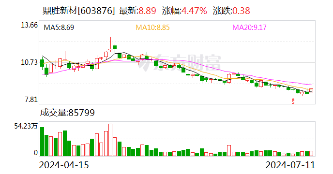 海顺新材：7月12日召开董事会会议