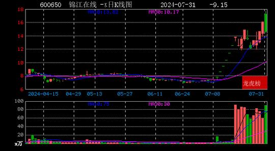 锦江在线7月31日龙虎榜数据