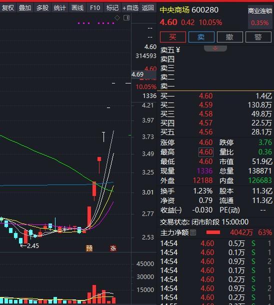 5连板中央商场跌停 公司提示风险