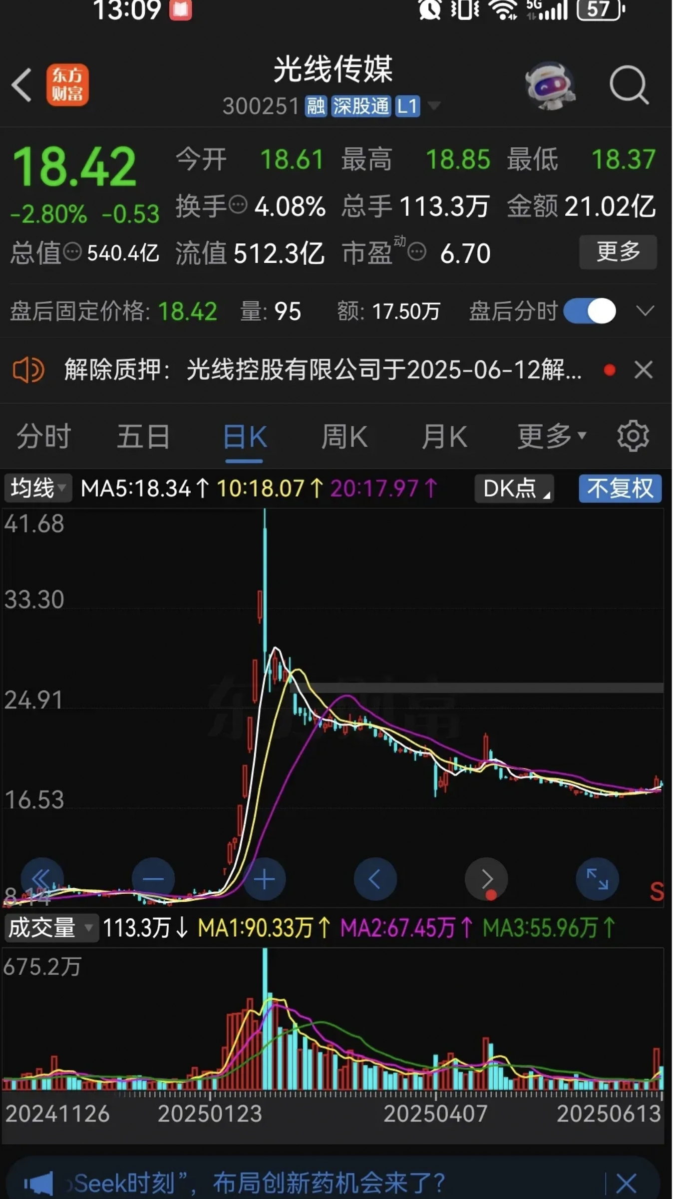华脉科技:上半年亏损2180.04万元