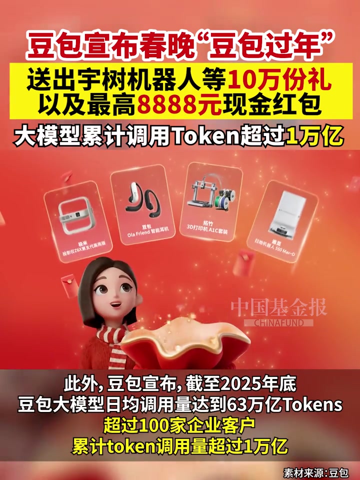 豆包Token调用量3个月翻倍,靠Seedance 2.0和“龙虾”